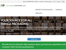 Tablet Screenshot of packagingpartnersllc.com